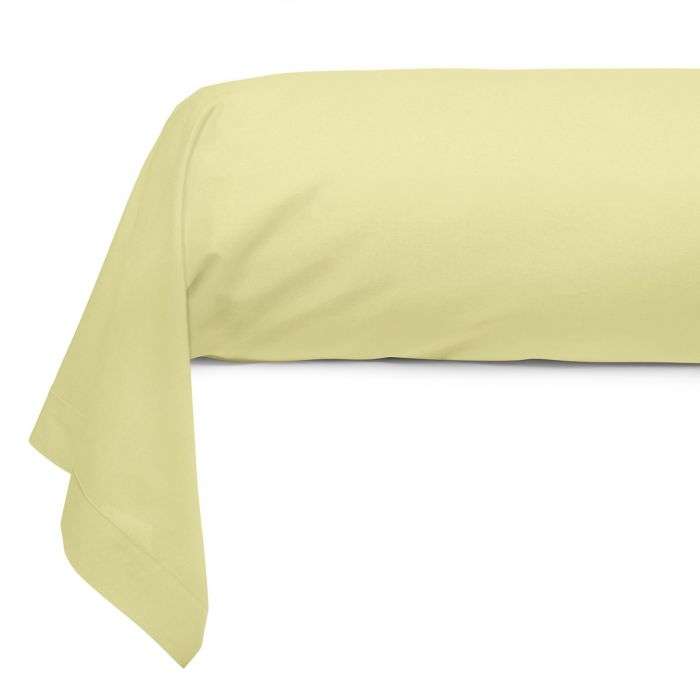 Cotton Bolster Case mustard | Bed linen | Tradition des Vosges